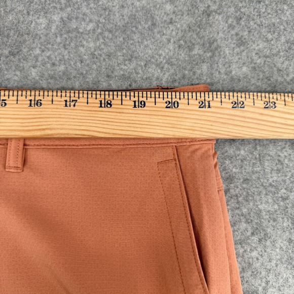New Hurley Trek Hybrid Shorts Mens 40 Light Orange Water-Repellent Zipper Pocket - Picture 7 of 9